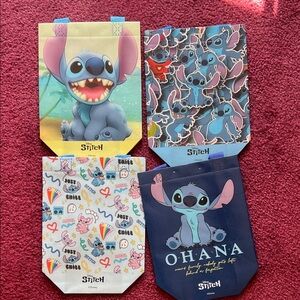NWOT 4 Pack Stitch Mini Tote Bag Set